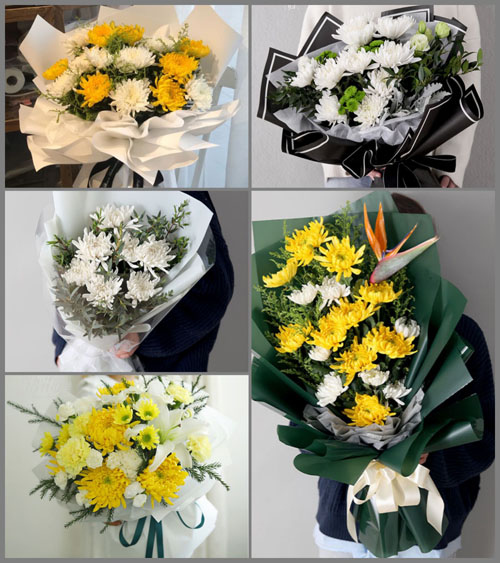 河北沧州黄骅市白事花束代送